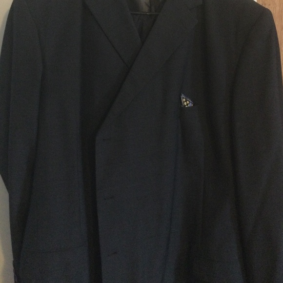Mens 2 pc Navy Blue suit - Picture 7 of 10